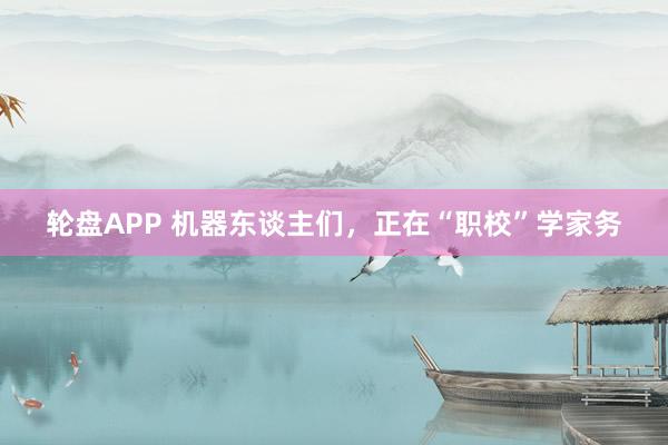 轮盘APP 机器东谈主们，正在“职校”学家务