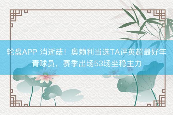 轮盘APP 消逝菇！奥赖利当选TA评英超最好年青球员，赛季出场53场坐稳主力